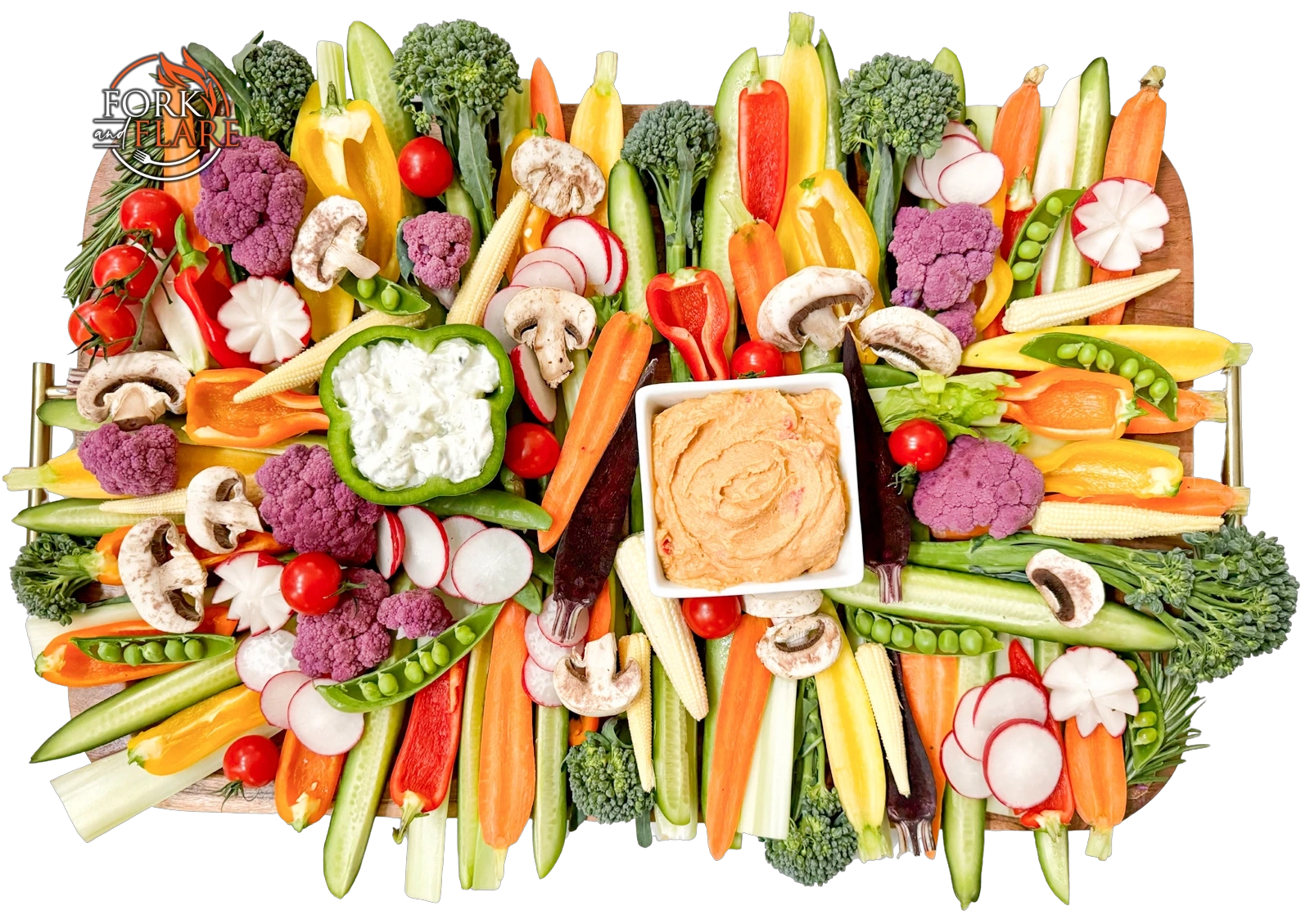 Crudites Platter by Fork and Flare in Orange County California