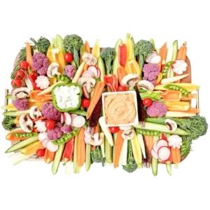 crudites platter in Orange County for catering, corporate events, parties, by Fork and Flare