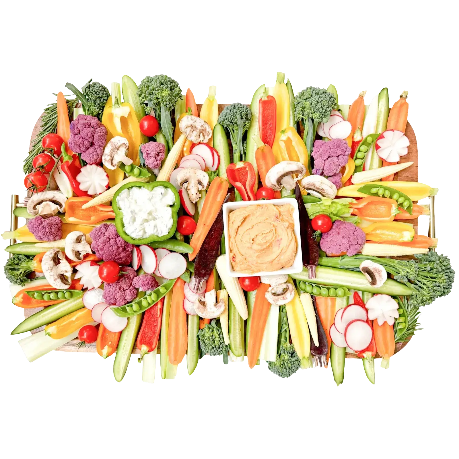 crudites platter in Orange County for catering, corporate events, parties, by Fork and Flare