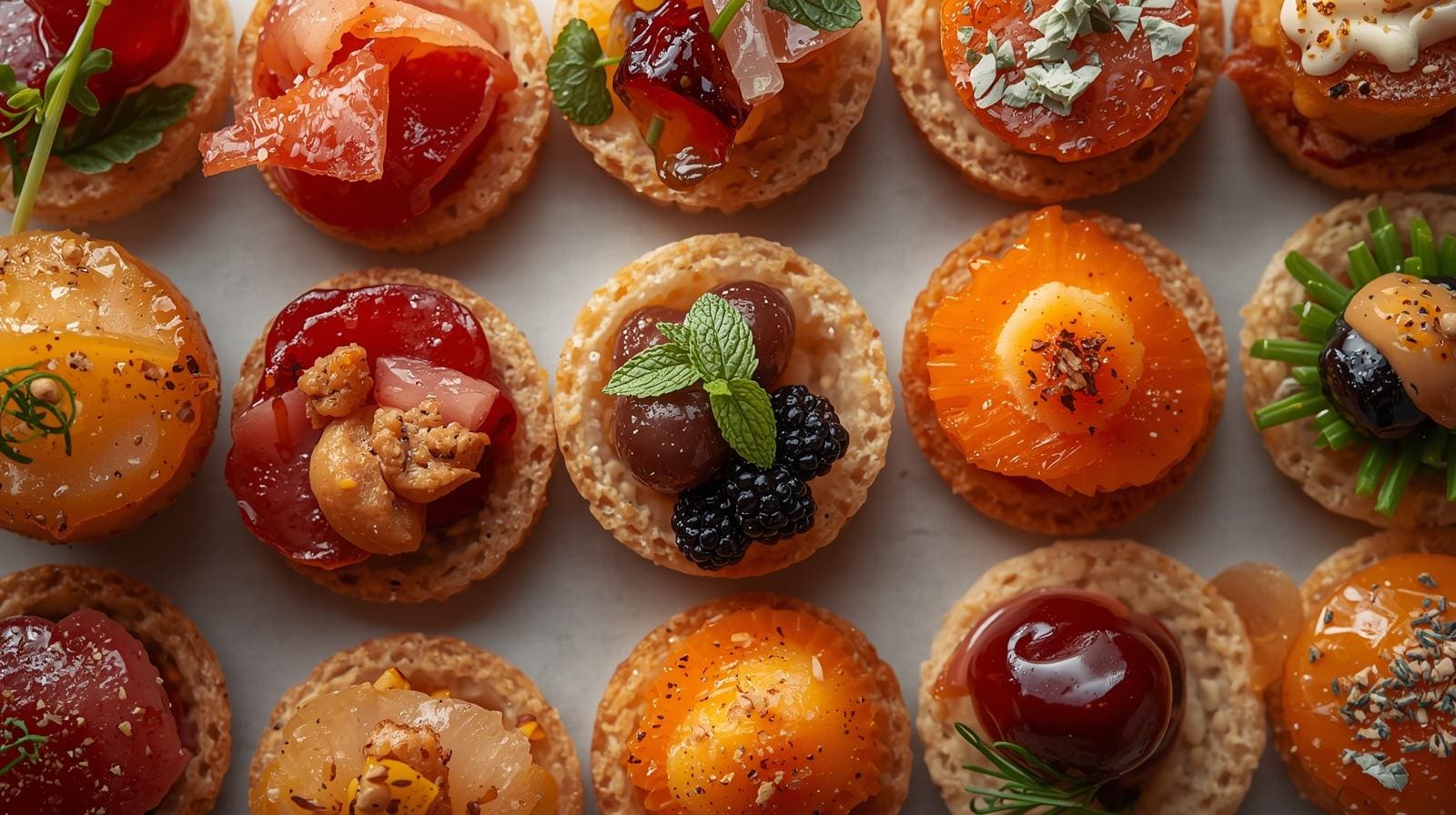 artfully-arranged-canapés-showcasing-vibrant-colors-and-textures