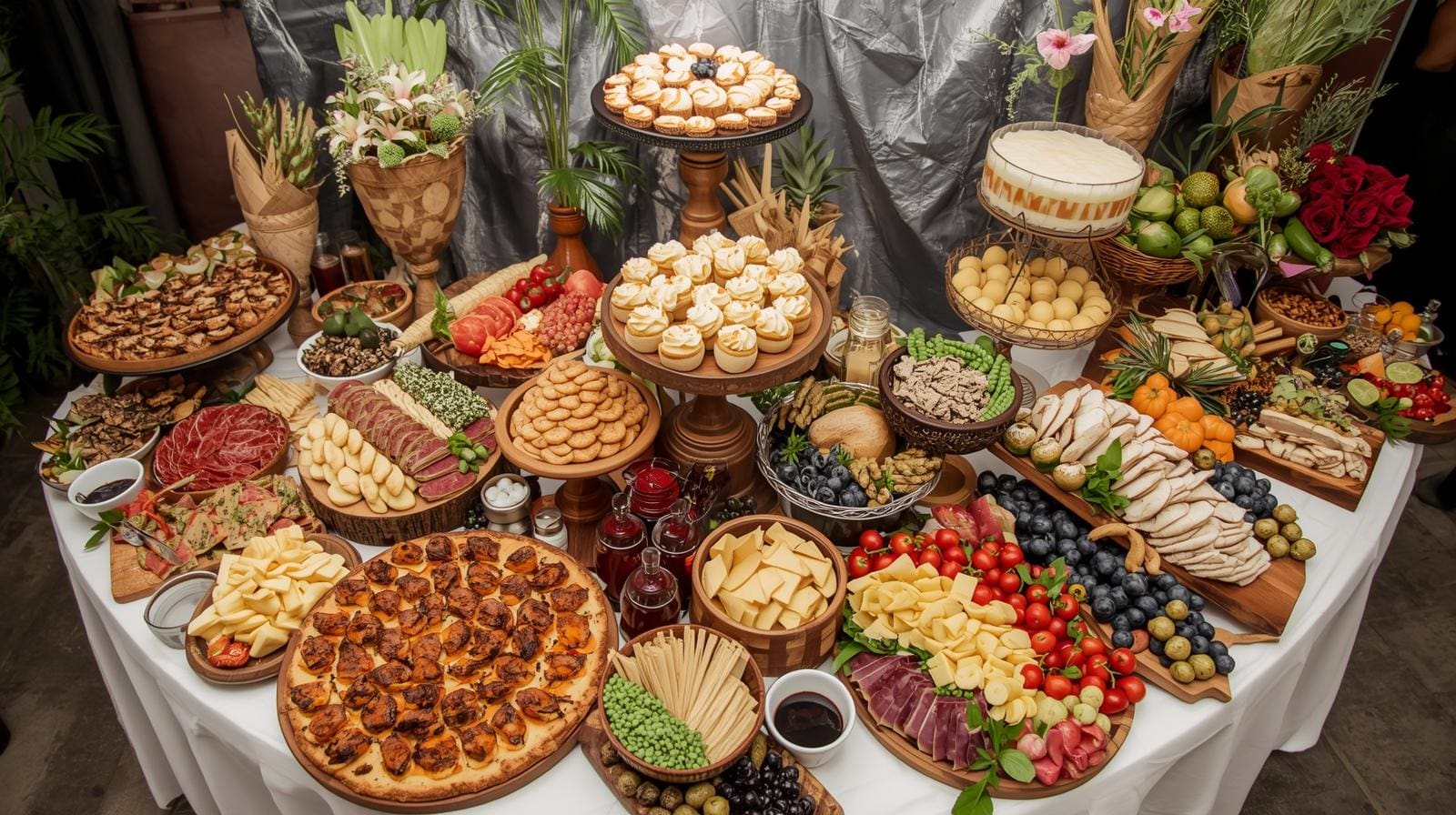 creative-presentation-of-canapés-catering-charcuterie-boards-and-grazing-tables
