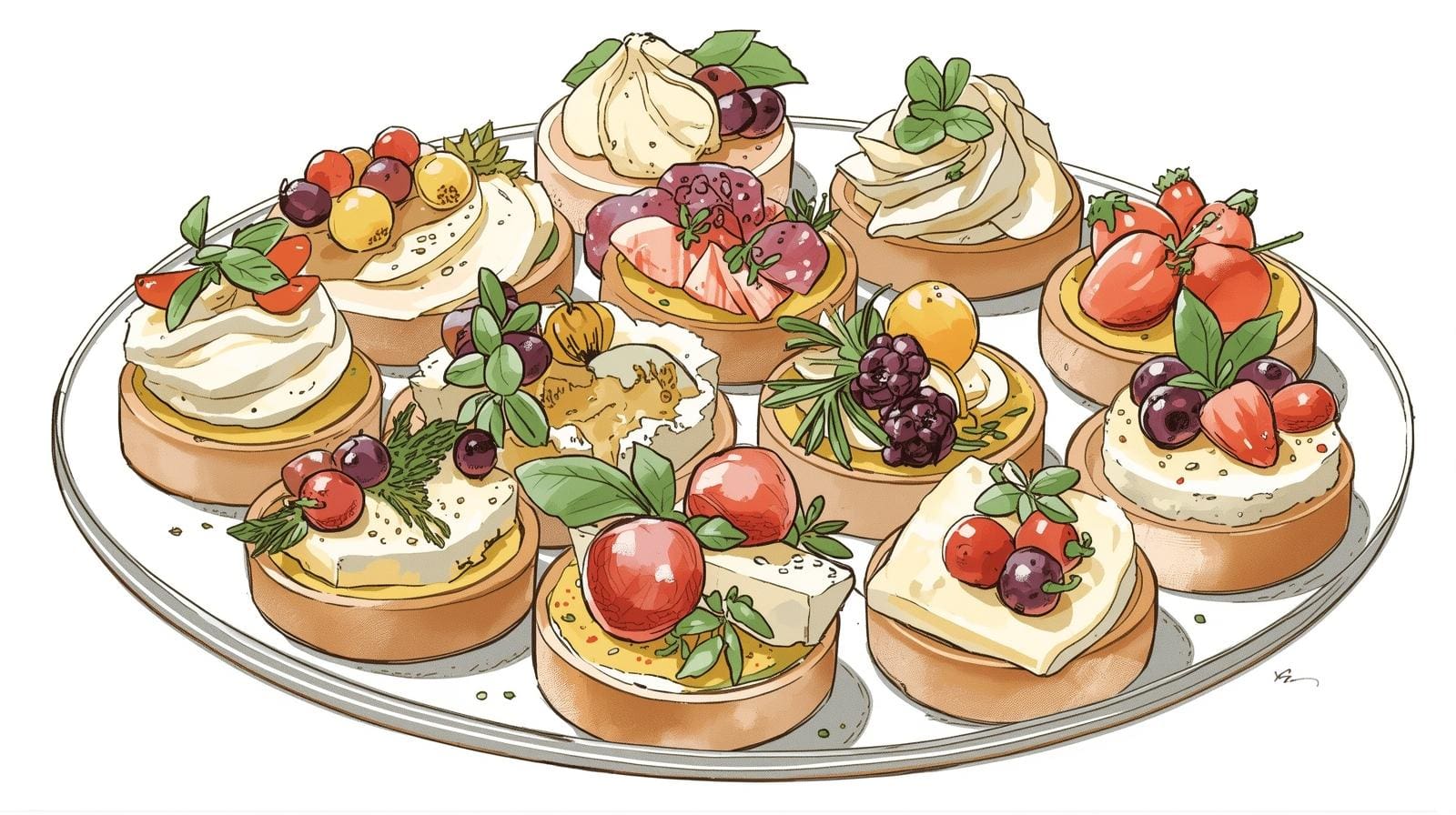 dairy-forward bites canapes-ideas