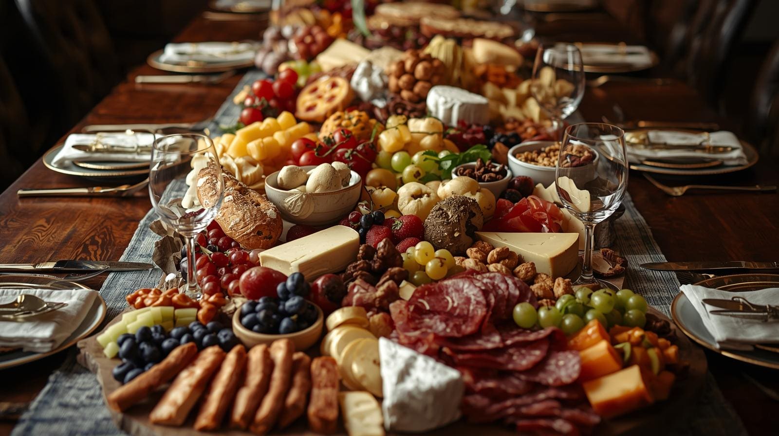 elegantly-styled-grazing-table-with-artisanal-cheeses-cured-meats-fresh-fruits