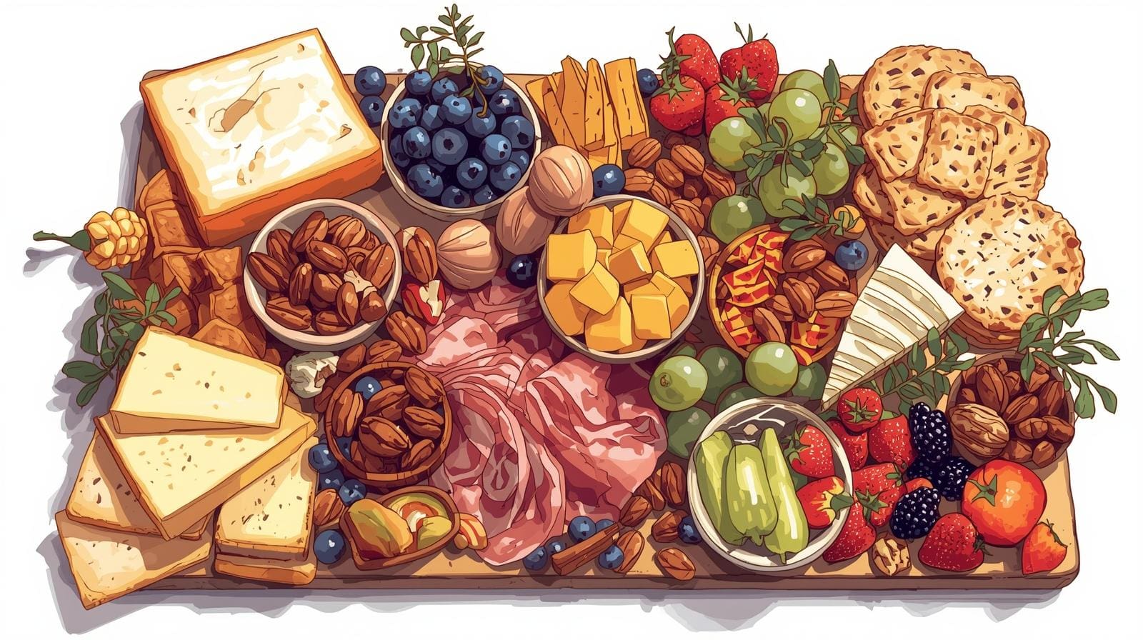 exquisitely-arranged-charcuterie-board