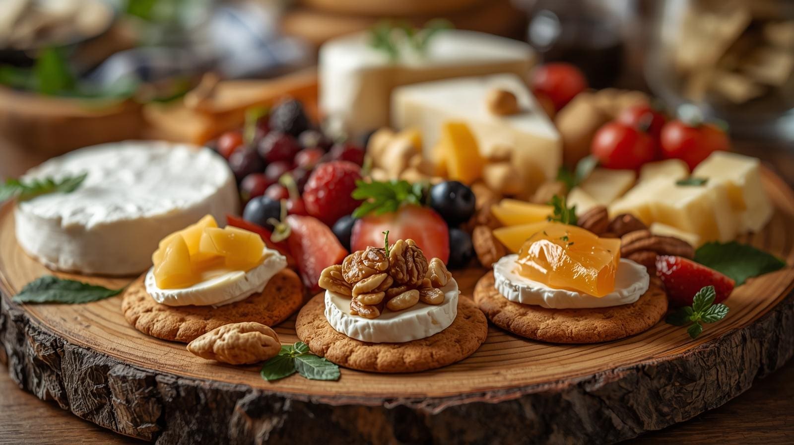 gourmet-cheese-canapes-brie-gouda-and-cheddar