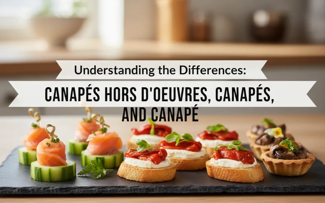 Understanding the difference canape, canapes
