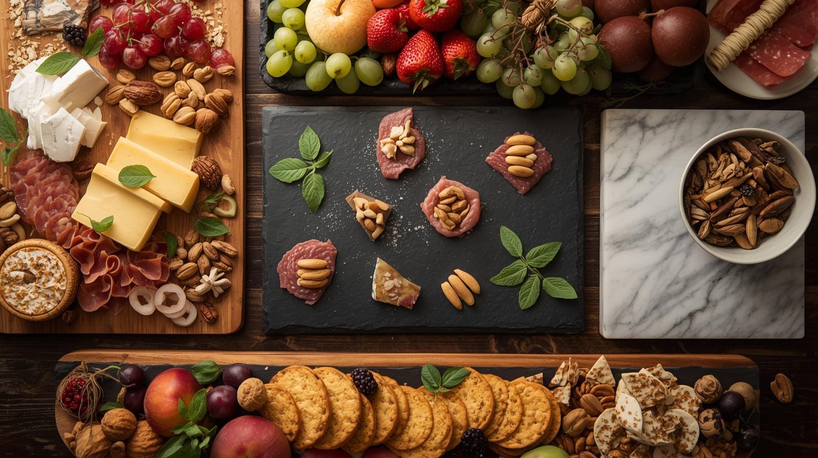 wooden-board-sleek-slate-tile-to-emphasize-the-grazing-table-elements