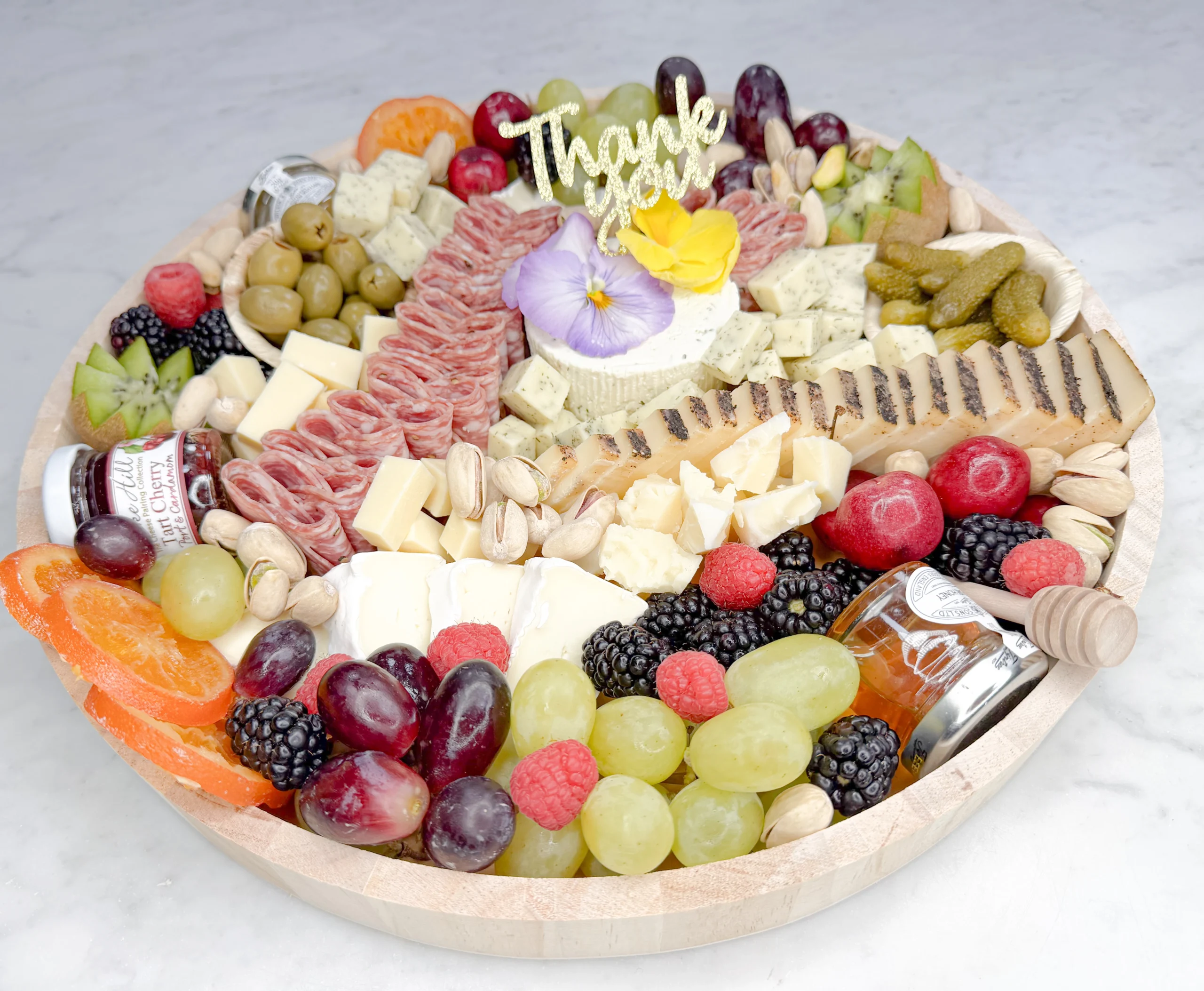 Thank you charcuterie board gift by Fork and Flare