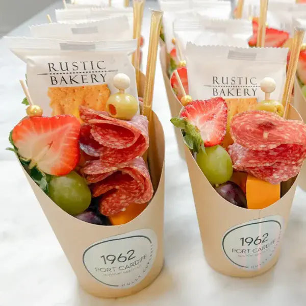 charcuterie cups in Orange County by Fork and Flare
