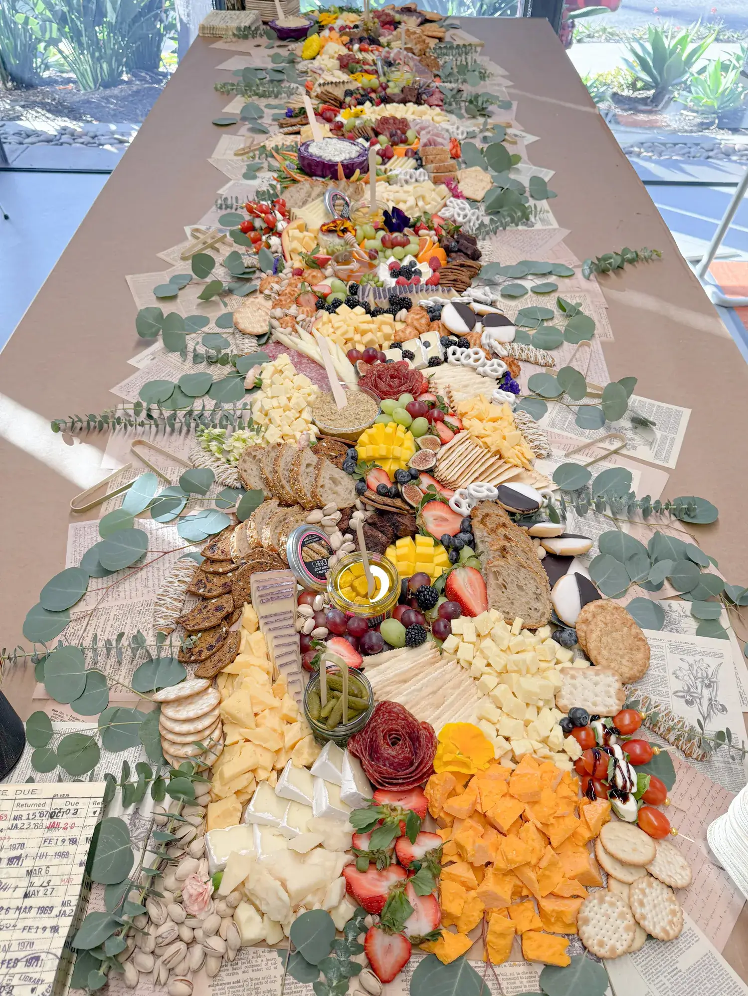 corporate catering charcuterie grazing table in Irvine, California, by Fork and Flare